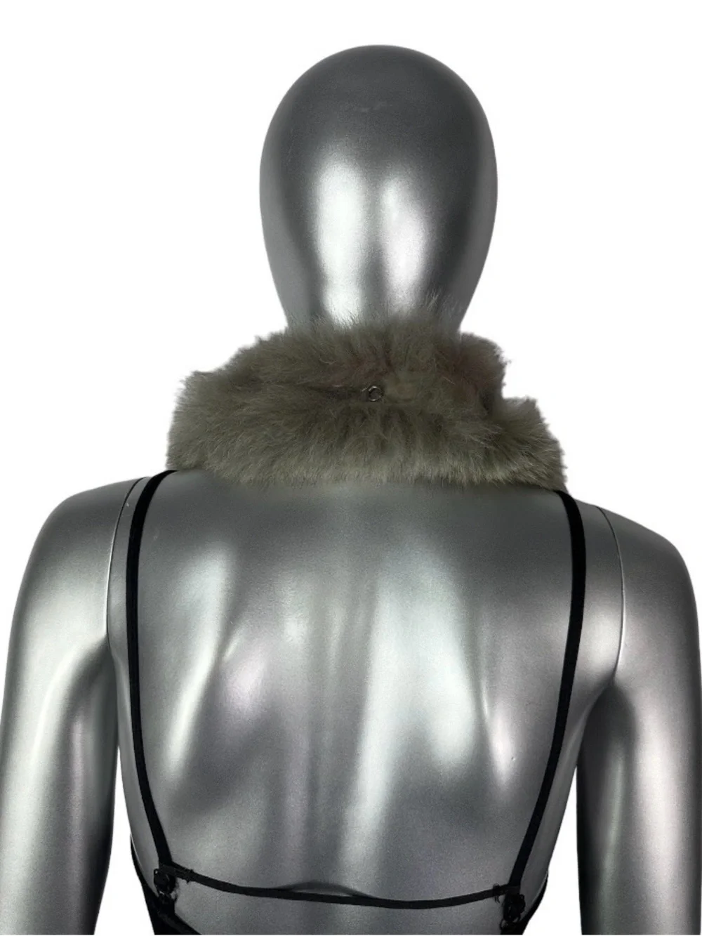 GREY FOX Collar, 30” L, Certified Vintage Fur